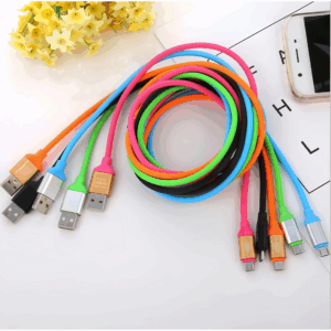 Cabo Carrega Macaron Usb Dados Turbo Celular V8/ tipo c/ IPHONE Todas Marcas 1.2m