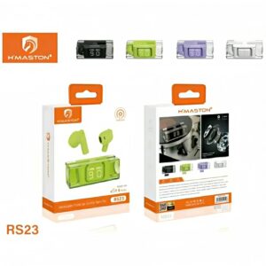 HMASTON RS23 fones de ouvido intra-auriculares com display digital transparente TWS fone de ouvido Bluetooth